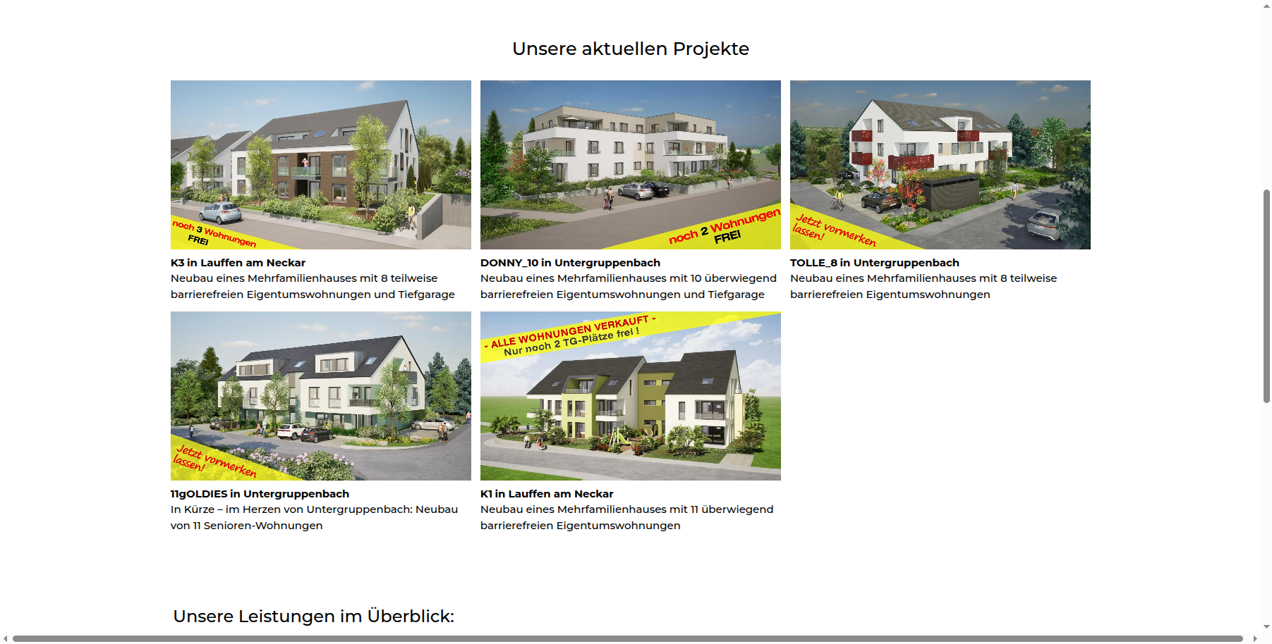 Ideal-Heim Wohnbau Kollmar – Aktuelle Projekte