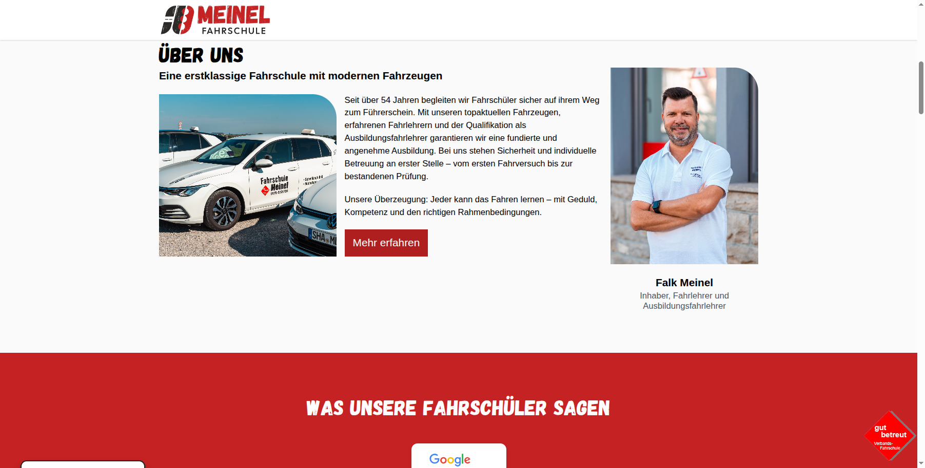 Fahrschule Meinel – Über uns