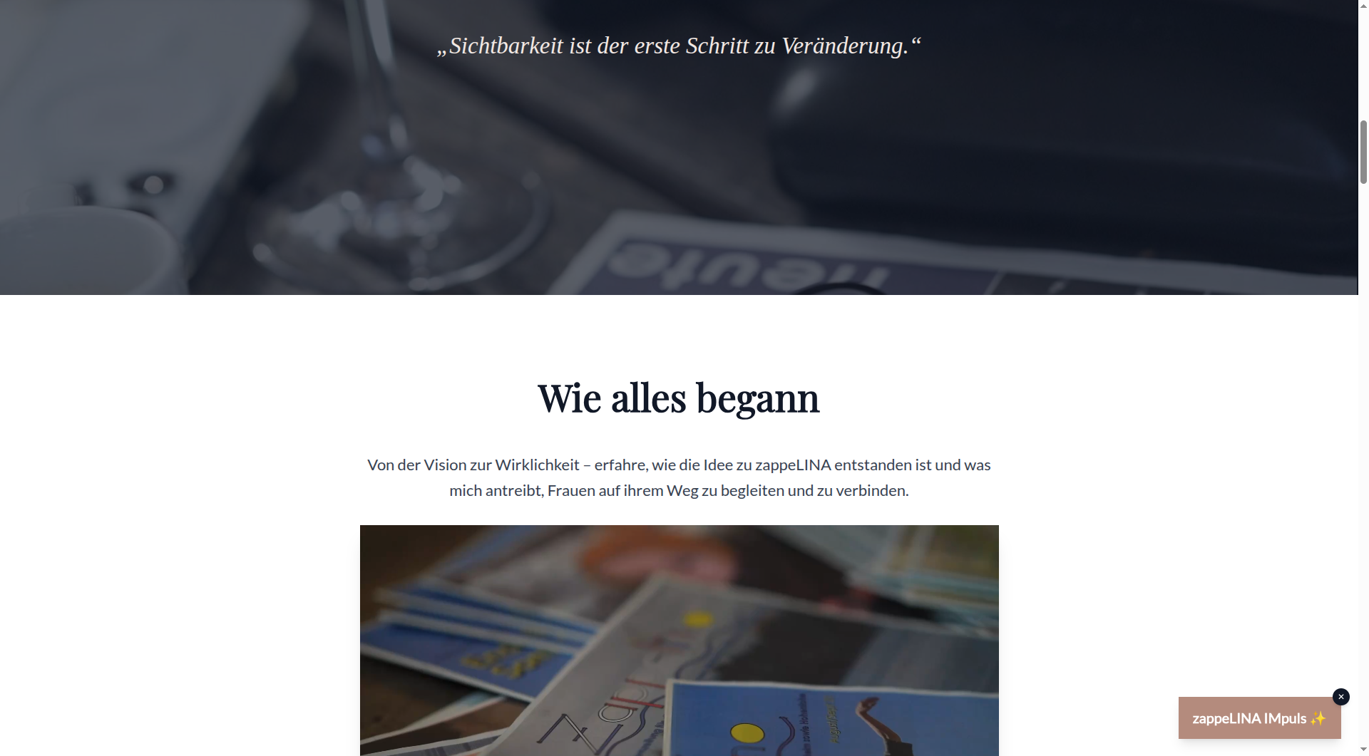 zappeLINA – Frauen auf ihrem Weg – Interviews